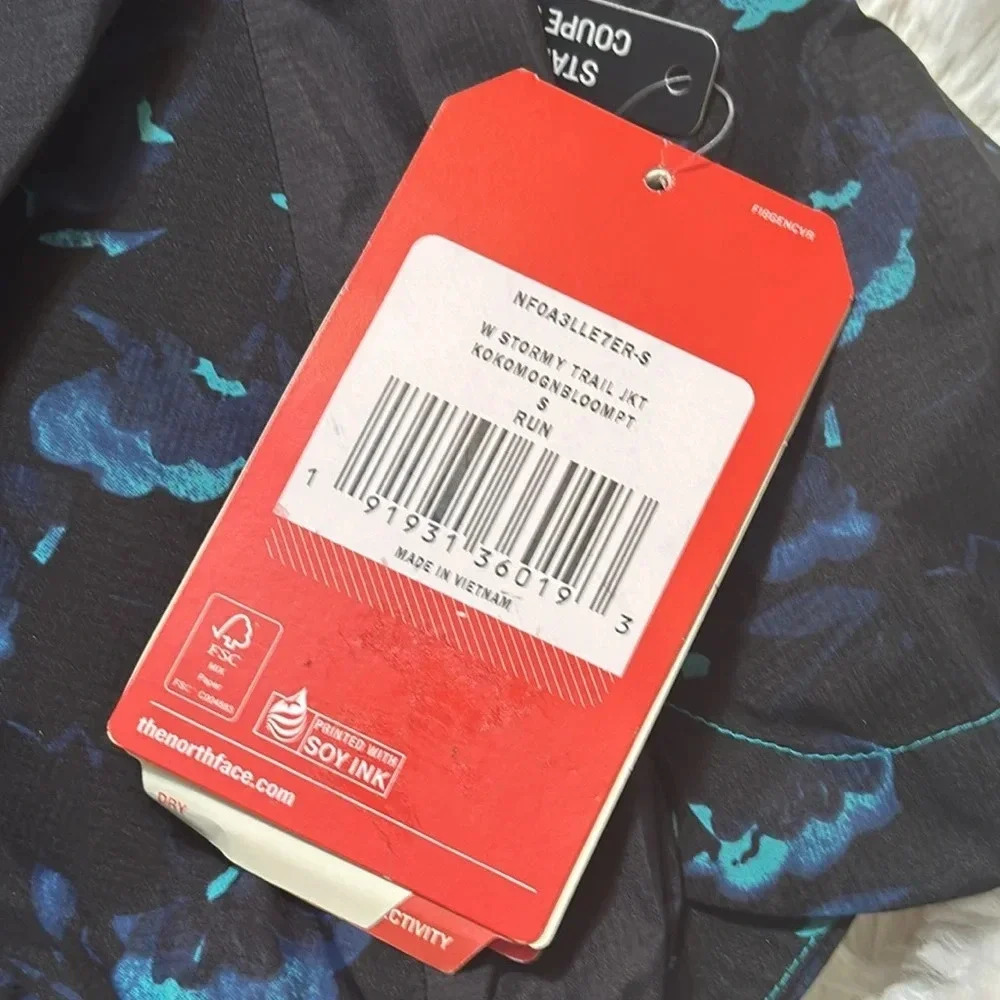 NWT The North Face stormy Trail zipper Jacket Kokomo green bloom standard SMALL - Picture 5 of 5